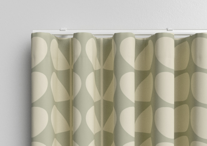 Orla Kiely Jumbo Solid Stem, Pebble - Made to Measure Curtains - Image 13
